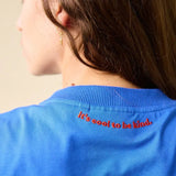 popeia - T-Shirt aus Bio - Baumwolle | Königsblau - T-Shirt - ROSA ECK Concept Store