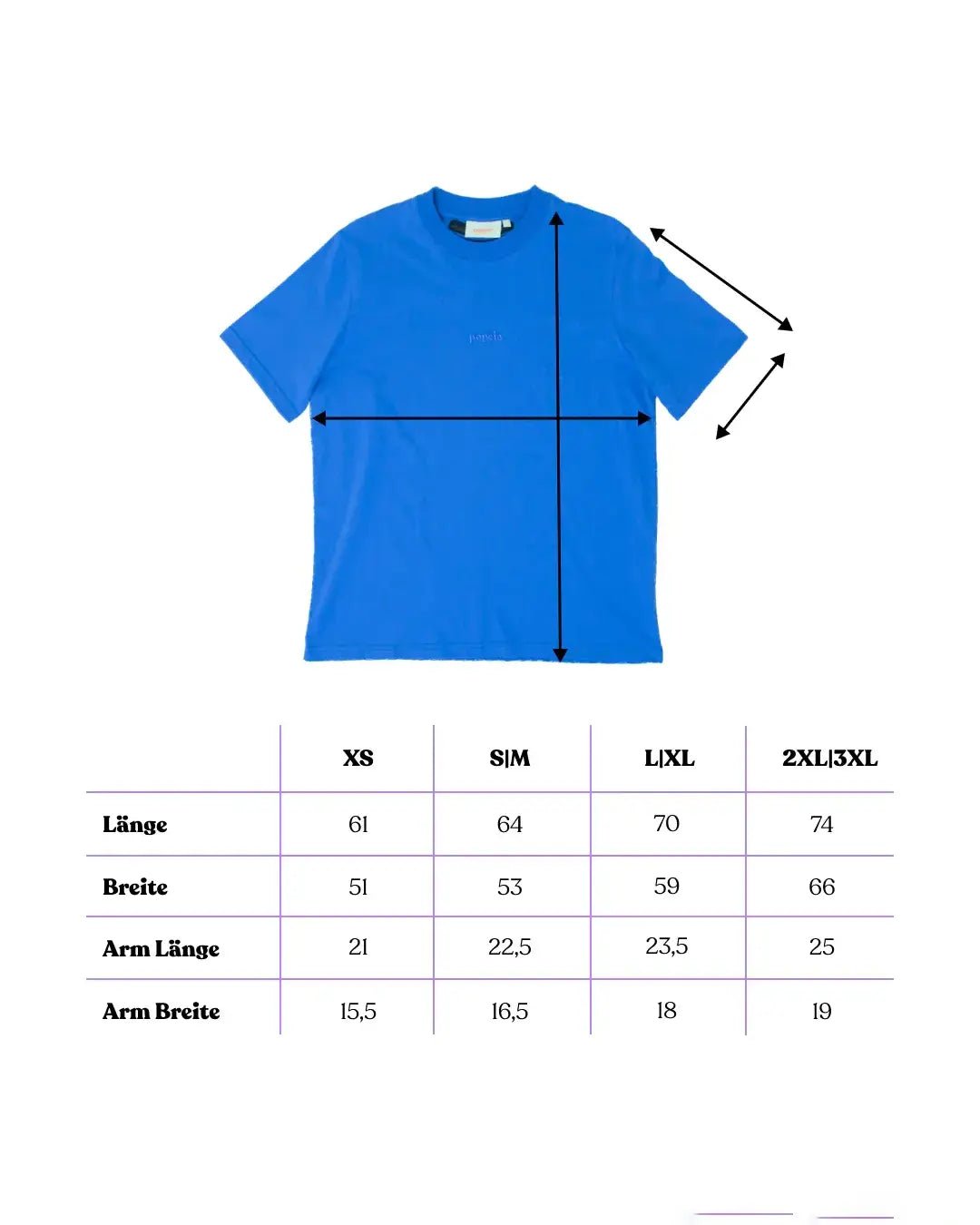 popeia - T-Shirt aus Bio - Baumwolle | Königsblau - T-Shirt - ROSA ECK Concept Store
