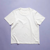 popeia - T-Shirt aus Bio - Baumwolle | Off - White - T-Shirt - ROSA ECK Concept Store