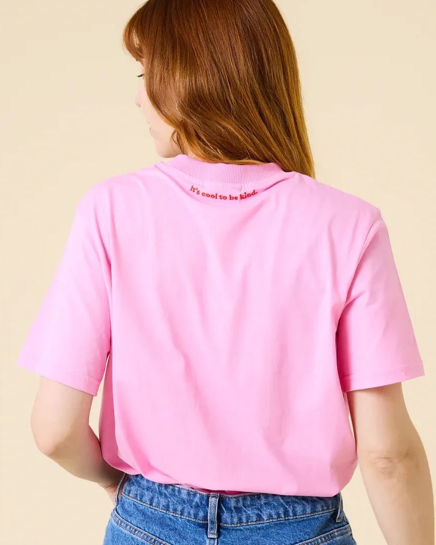 popeia - T-Shirt aus Bio - Baumwolle | Pink - T-Shirt - ROSA ECK Concept Store
