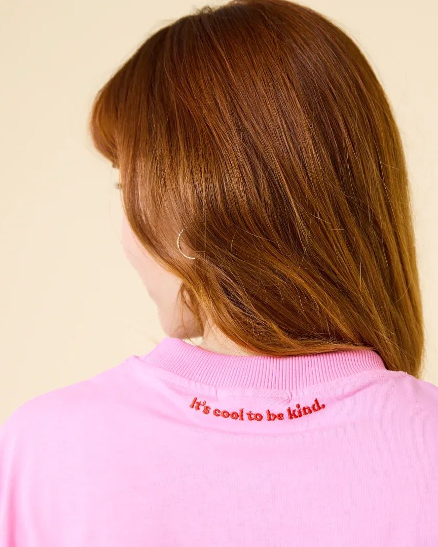 popeia - T-Shirt aus Bio - Baumwolle | Pink - T-Shirt - ROSA ECK Concept Store