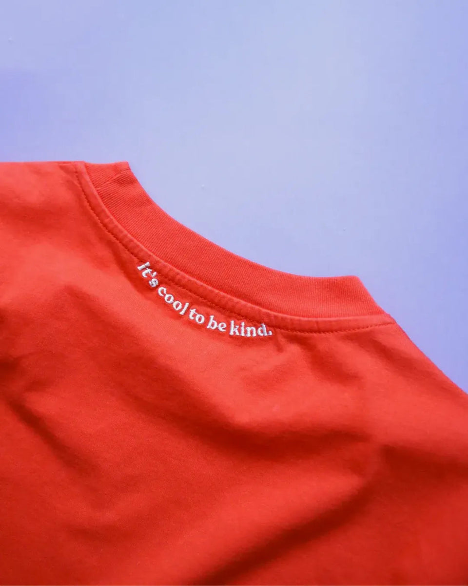 popeia - T-Shirt aus Bio - Baumwolle • Rot - T-Shirt - ROSA ECK Concept Store