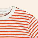 popeia - T-Shirt Gestreift aus Bio - Baumwolle | Popeia Rot/Off - White - T-Shirt - ROSA ECK Concept Store