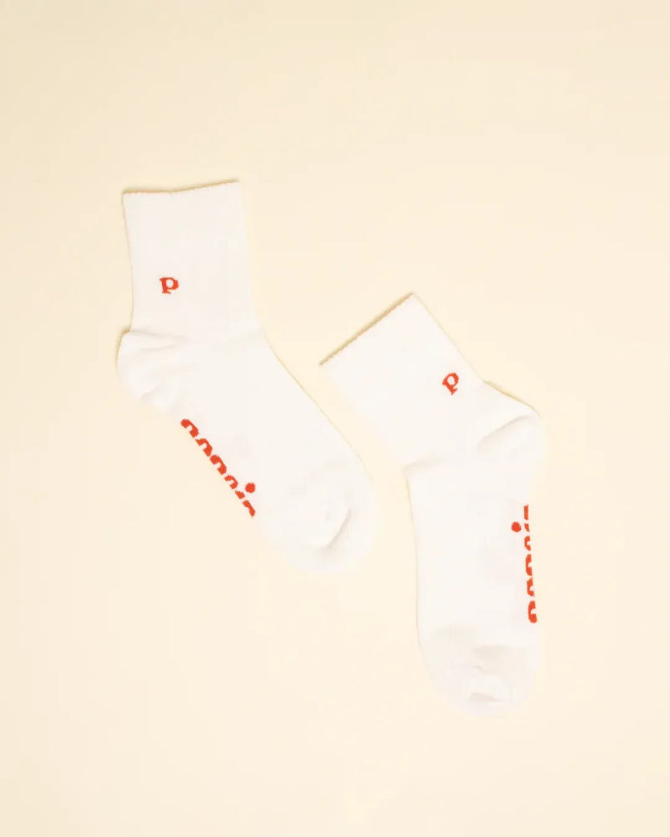 popeia - THE CASUAL Ankle Socken aus Bio - Baumwolle • Off - White - Socken - ROSA ECK Concept Store