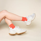 popeia - THE CASUAL Ankle Socken aus Bio - Baumwolle • Rot - Socken - ROSA ECK Concept Store