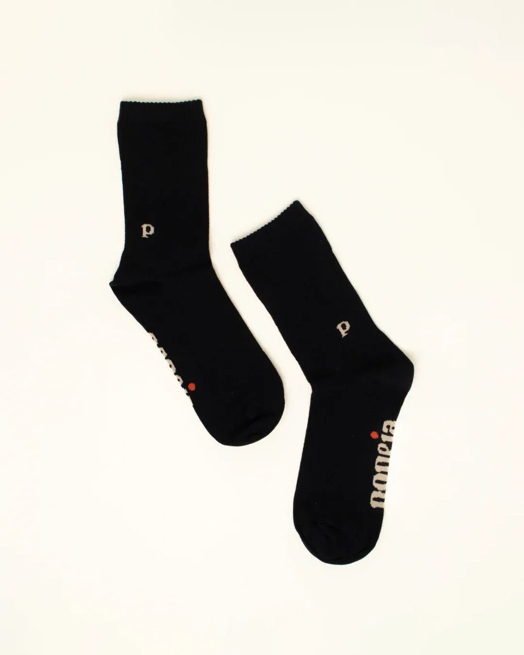 popeia - THE CASUAL Socken aus Bio - Baumwolle | Schwarz - Socken - ROSA ECK Concept Store