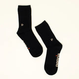 popeia - THE CASUAL Socken aus Bio - Baumwolle | Schwarz - Socken - ROSA ECK Concept Store