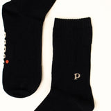 popeia - THE CASUAL Socken aus Bio - Baumwolle | Schwarz - Socken - ROSA ECK Concept Store