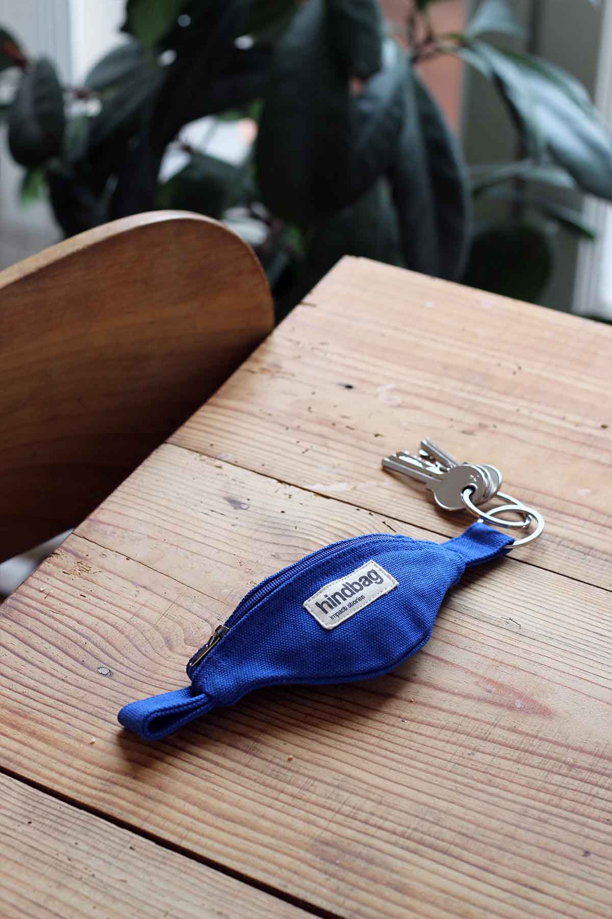Hindbag - CÔME Schlüsselanhänger Blau - ROSA ECK - Blau, Bleu électrique,