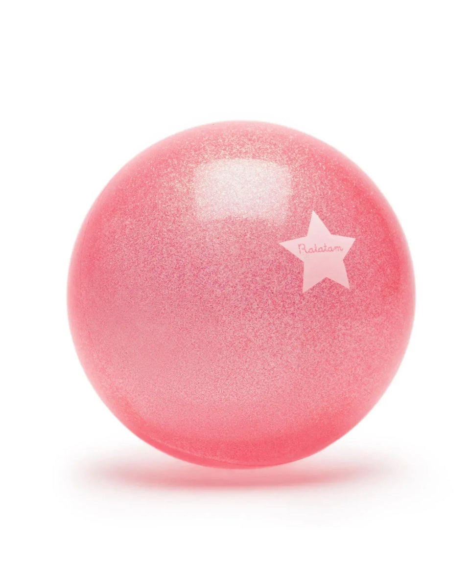 Ratatam - GLITTER BALL Spielball mit Glitzer (⌀ 22 cm) • Pink - Spielball - ROSA ECK Concept Store