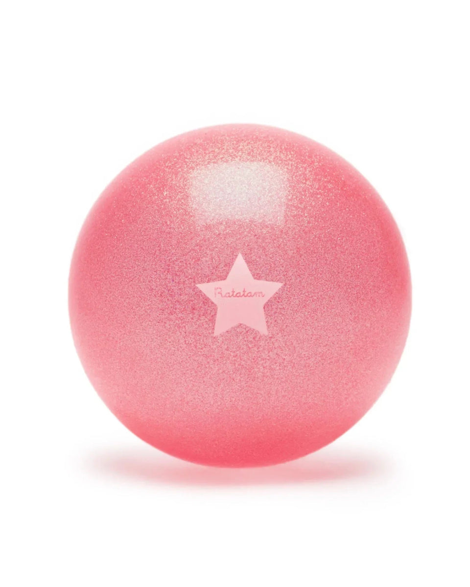 Ratatam - GLITTER BALL Spielball mit Glitzer (⌀ 22 cm) • Pink - Spielball - ROSA ECK Concept Store