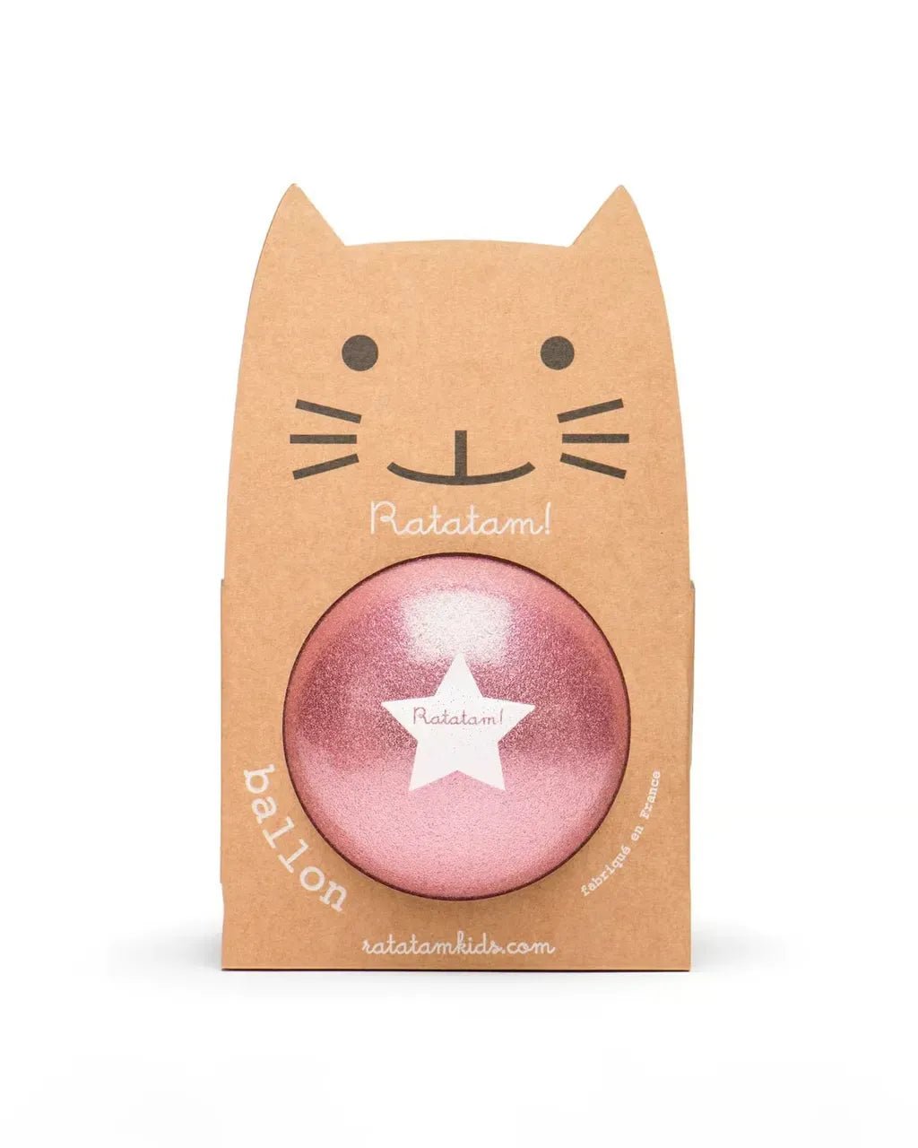 Ratatam - GLITTER BALL Spielball mit Glitzer (⌀ 22 cm) • Rosa - Spielball - ROSA ECK Concept Store