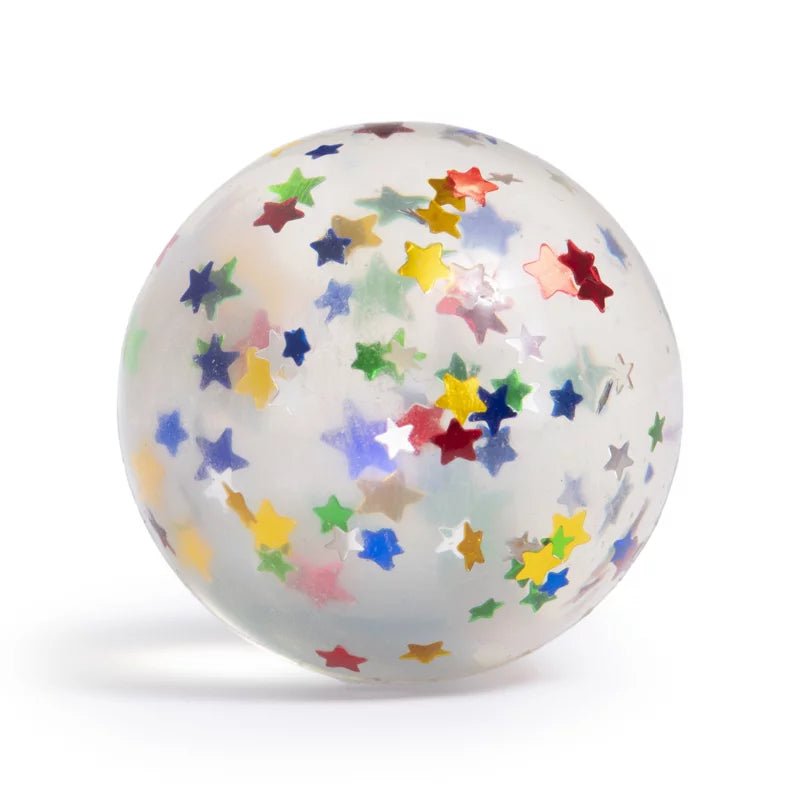 Ratatam - GLITTER MOUSE BOUNCING BALL Flummi | Sterne - ROSA ECK - Kinder, Starry,