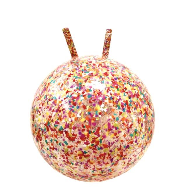 Ratatam - JUMPING BALL Hüpfball | Confetti - ROSA ECK - Bunt, Springball,