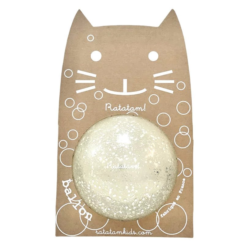 Ratatam - THE CAT BUBBLE BALL Spielball (15 cm) | Silber - ROSA ECK - Kinder, ,