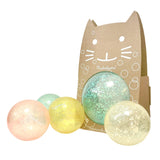 Ratatam - THE CAT BUBBLE BALL Spielball (15 cm) | Silber - ROSA ECK - Kinder, ,
