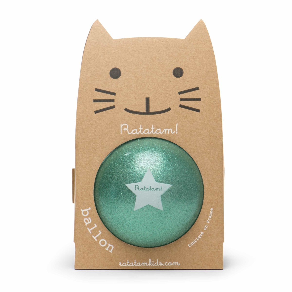Ratatam - THE GLITTER BALLOON Spielball (15 cm) | Grün - ROSA ECK - Kinder, ,