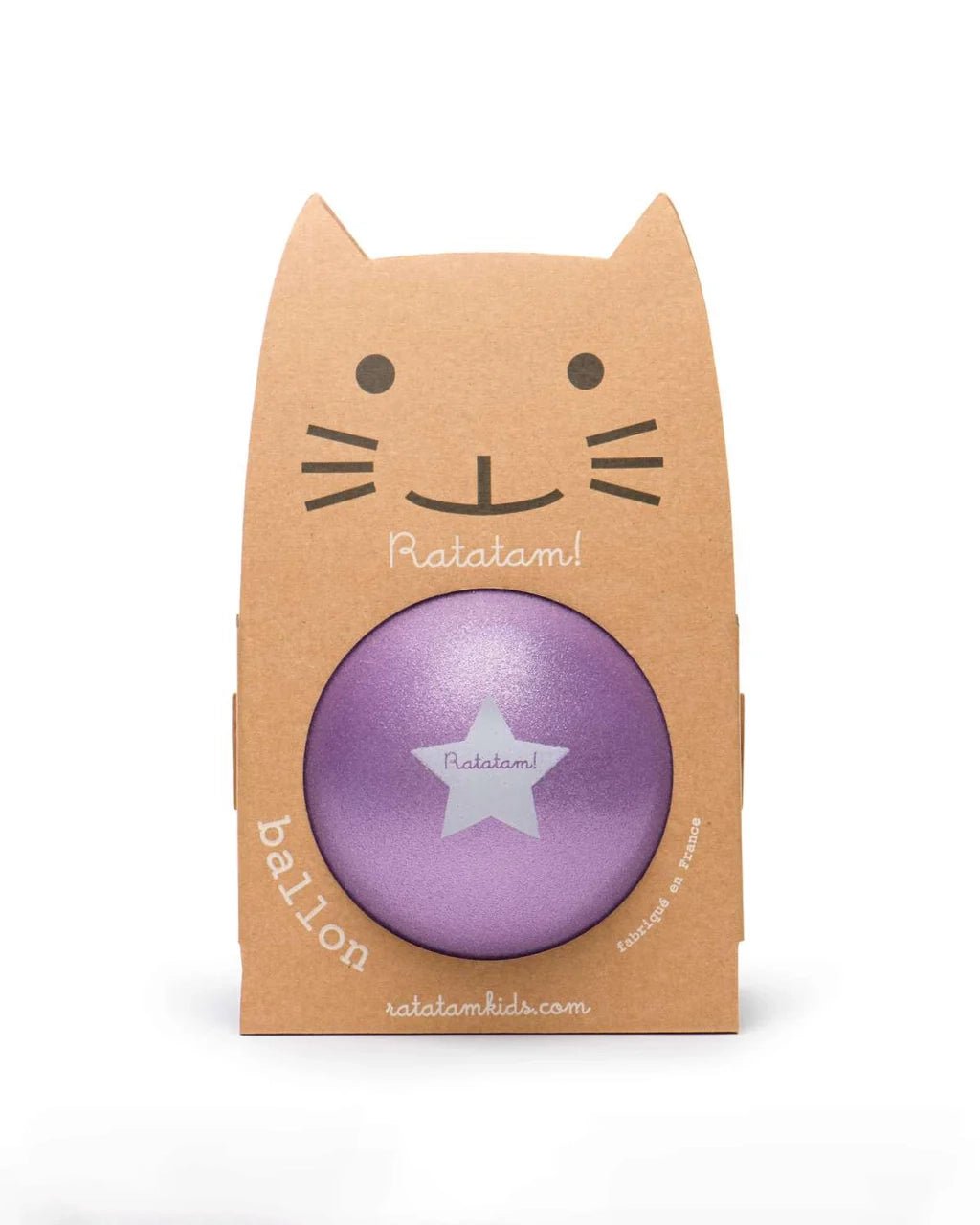 Ratatam - THE GLITTER BALLOON Spielball (22 cm) | Violet - ROSA ECK - Glitzer, Lila,