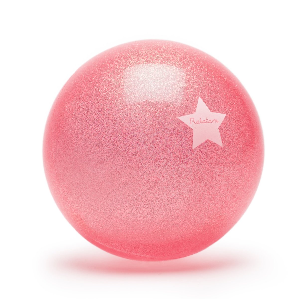 Ratatam - THE SUMMER GLITTER BALLOON Großer Spielball (22 cm) | Pink - ROSA ECK - Blau, Kinder,