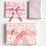 Rico Design - Geschenkpapier | Schleifen Rosa - Geschenkpapier - ROSA ECK - , ,