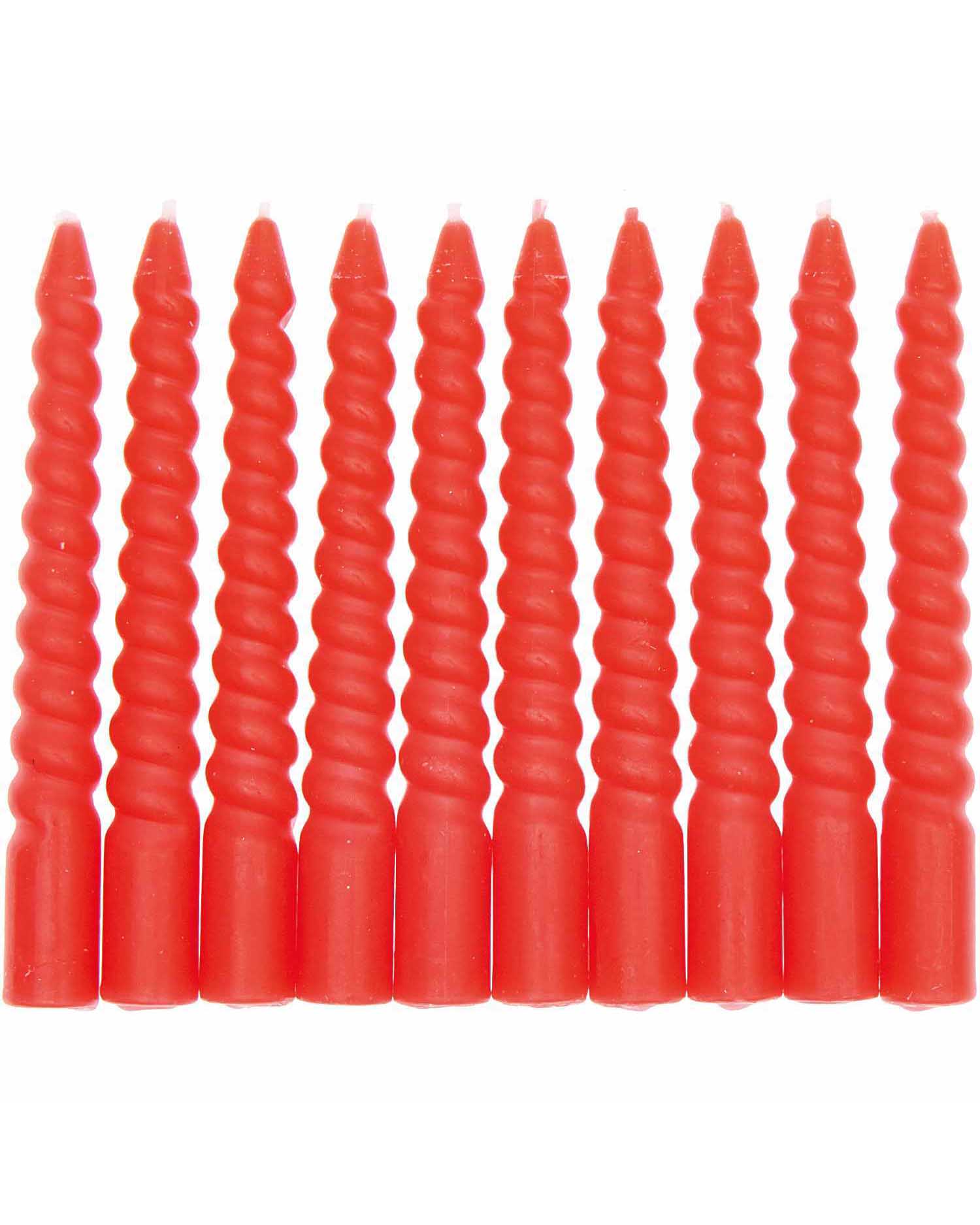 Rico Design - Mini - Spiralkerzen Rot (10er - Set) - Kerze - ROSA ECK - , ,
