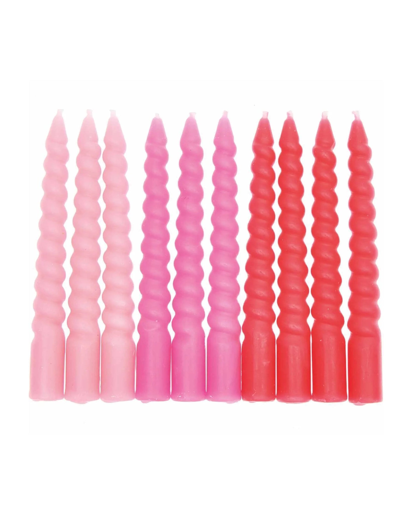 Rico Design - Mini - Spiralkerzen Set (10 Stück) | Pink Mix - ROSA ECK Concept Store