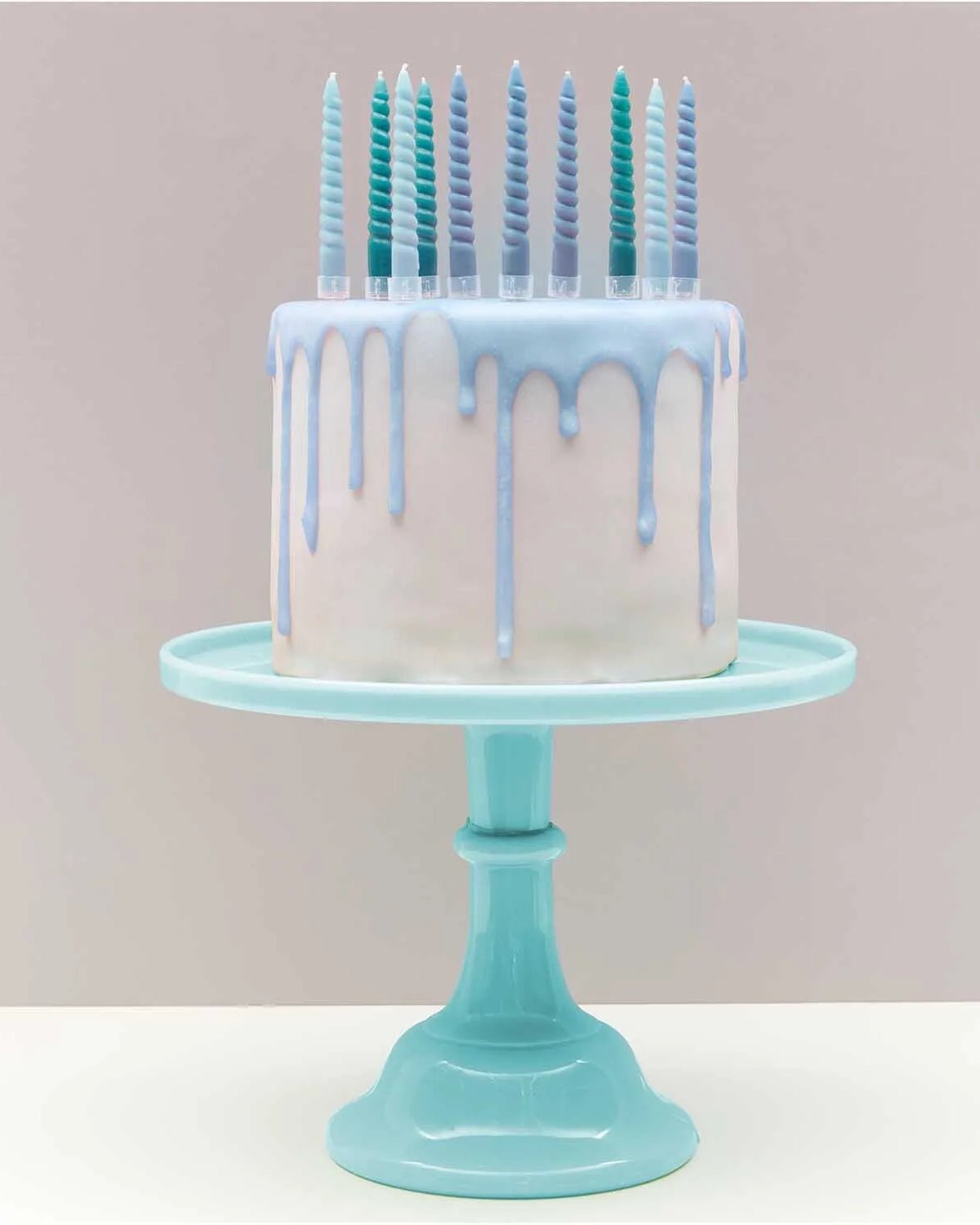 Rico Design - Mini - Spiralkerzen Set (10 Stück) | Smokey Blue Mix - ROSA ECK Concept Store