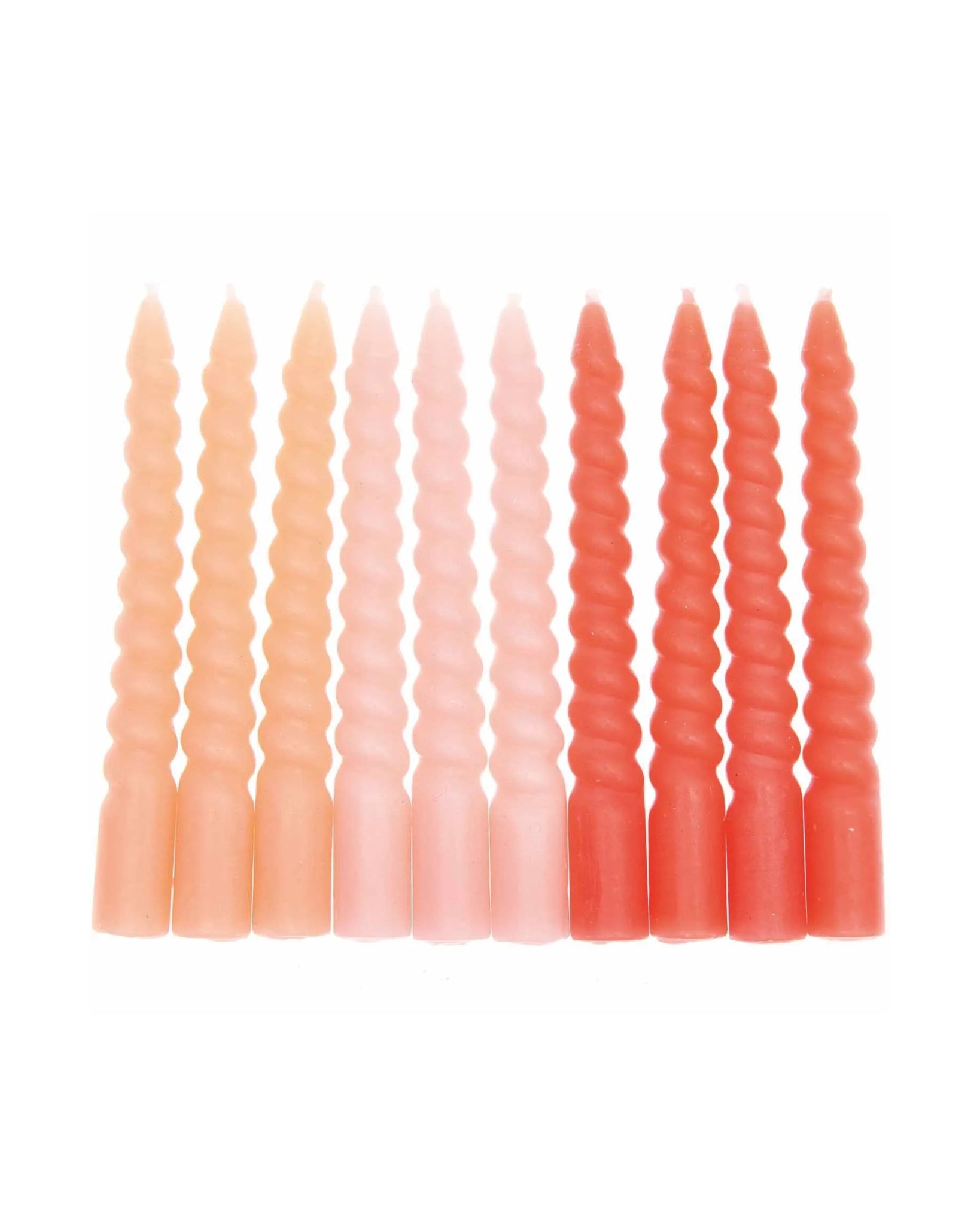 Rico Design - Mini - Spiralkerzen Set (10 Stück) | Smokey Rose Mix - ROSA ECK Concept Store