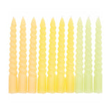 Rico Design - Mini - Spiralkerzen Set (10 Stück) | Smokey Yellow Mix - ROSA ECK Concept Store