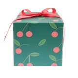 Rico Design - Paper Poetry Geschenkpapier | Kirschen - Geschenkpapier - ROSA ECK - Grün, ,