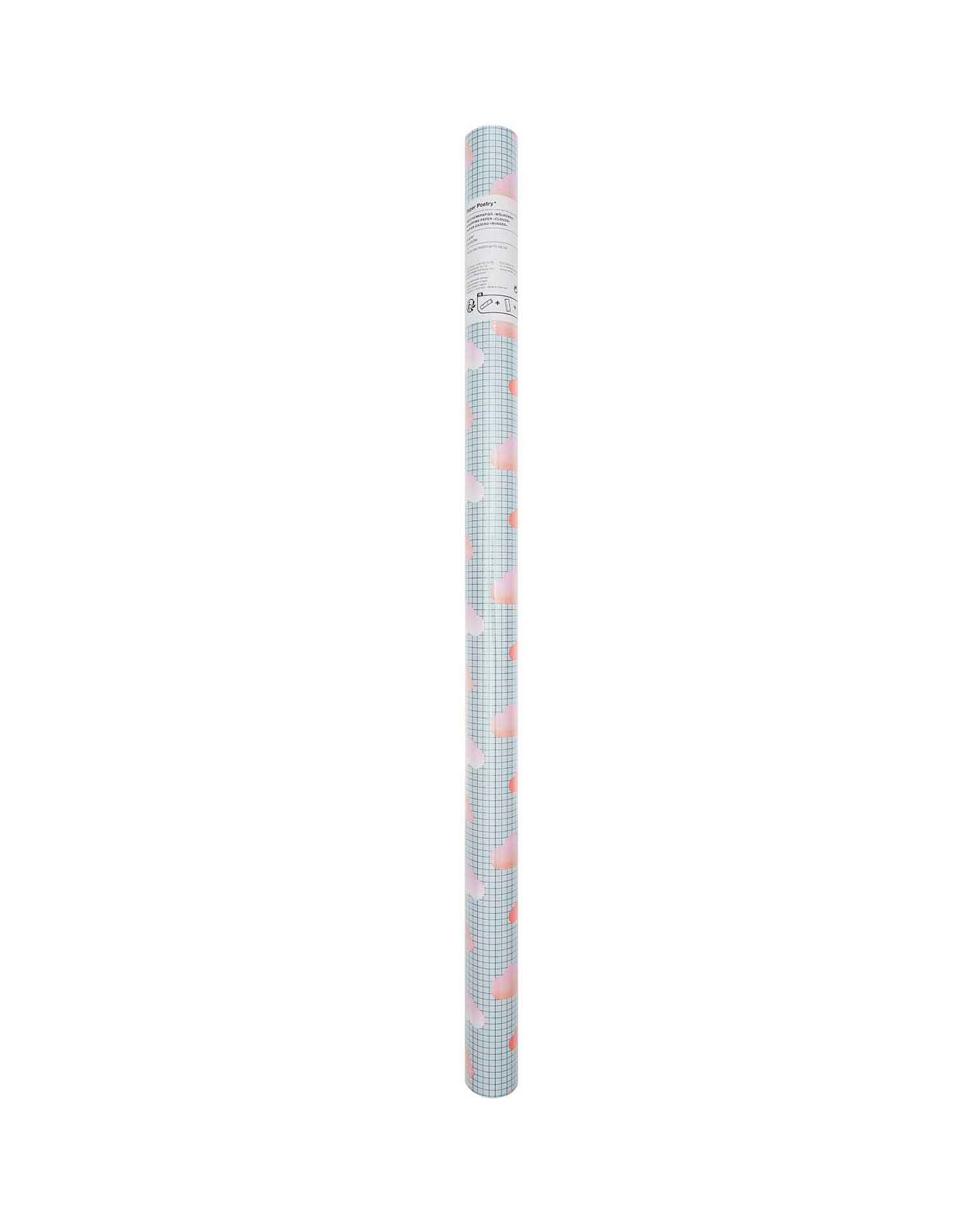 Rico Design - Paper Poetry Geschenkpapier | Wolken - Geschenkpapier - ROSA ECK - Blau, ,