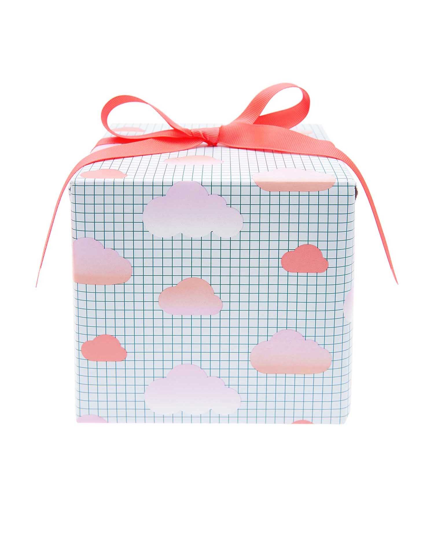 Rico Design - Paper Poetry Geschenkpapier | Wolken - Geschenkpapier - ROSA ECK - Blau, ,