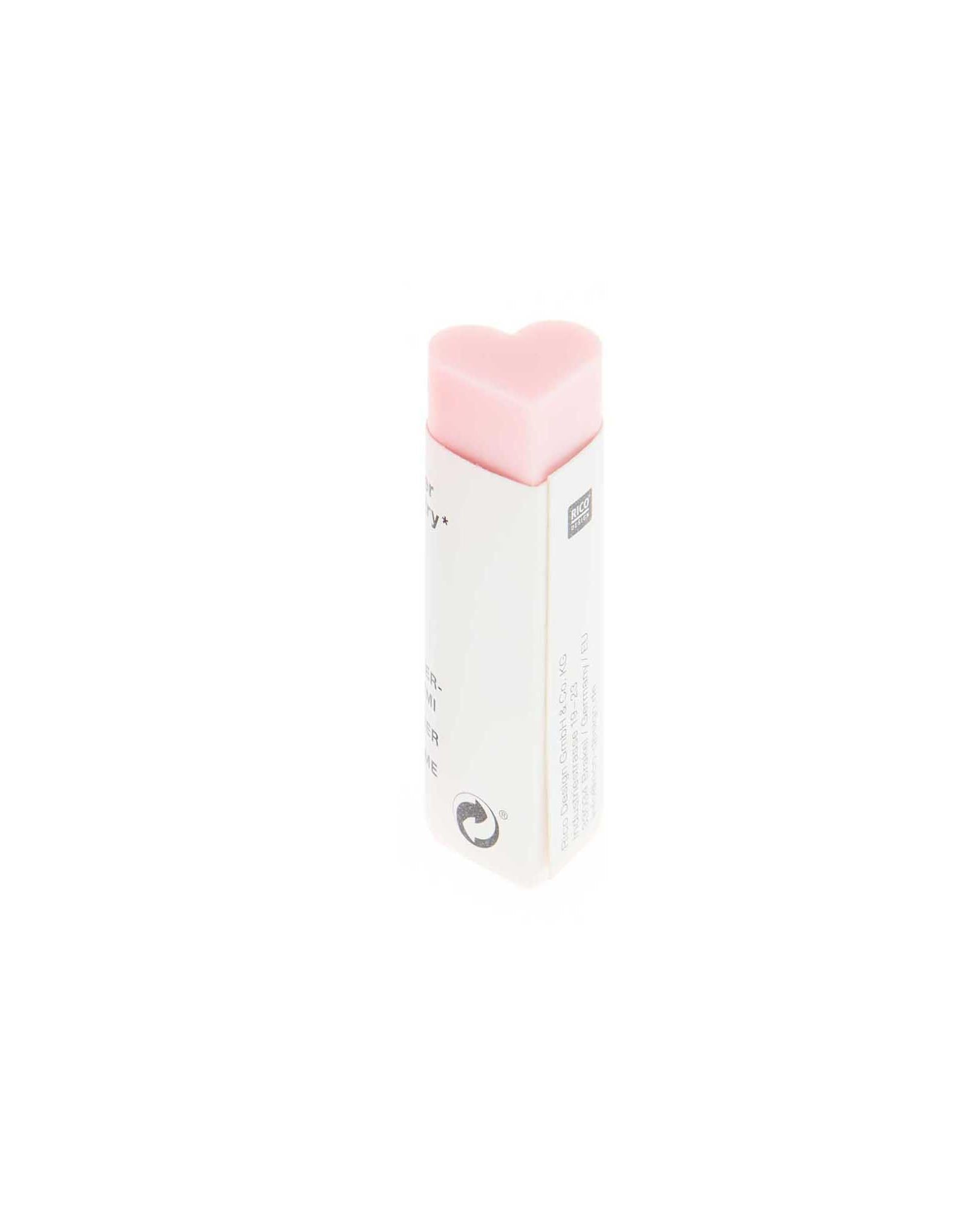 Rico Design - Radiergummi Herz | Rosa - Radiergummi - ROSA ECK - , ,