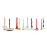 Rico Design - Spiralkerze | Aqua - Kerze - ROSA ECK - Blau, ,