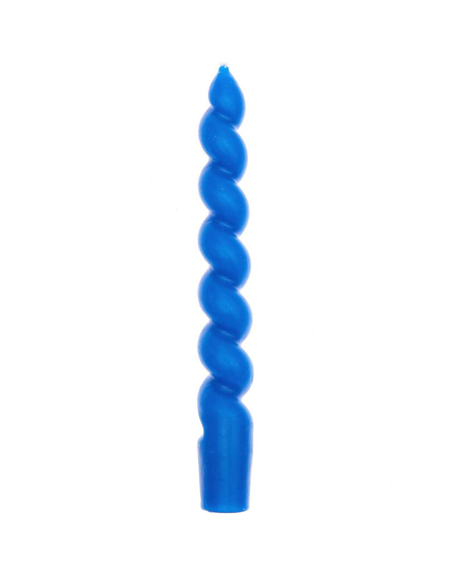 Rico Design - Spiralkerze | Kornblume - Kerze - ROSA ECK - Blau, ,