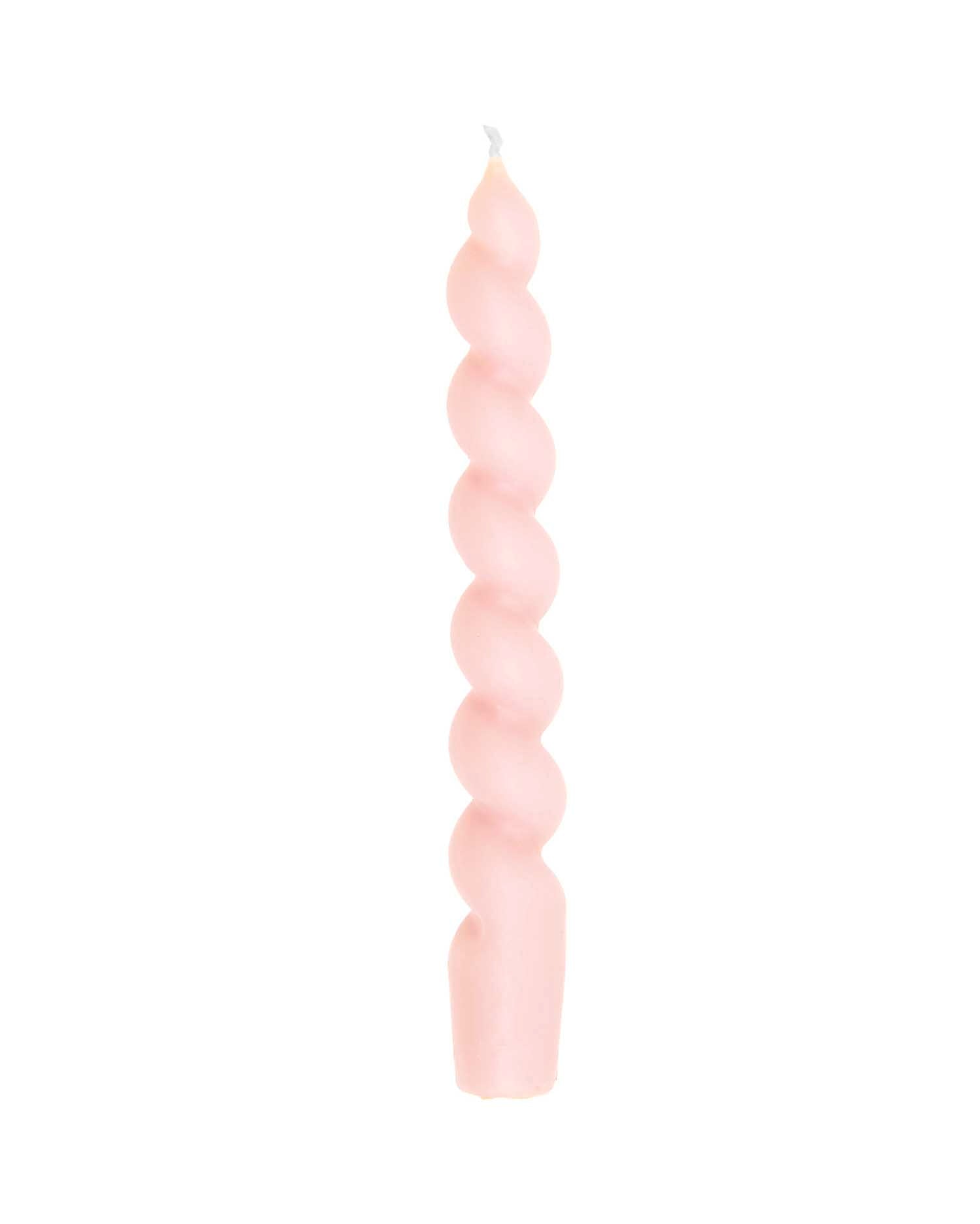 Rico Design - Spiralkerze | Soft Mauve - Kerze - ROSA ECK - Pink, Rosa,