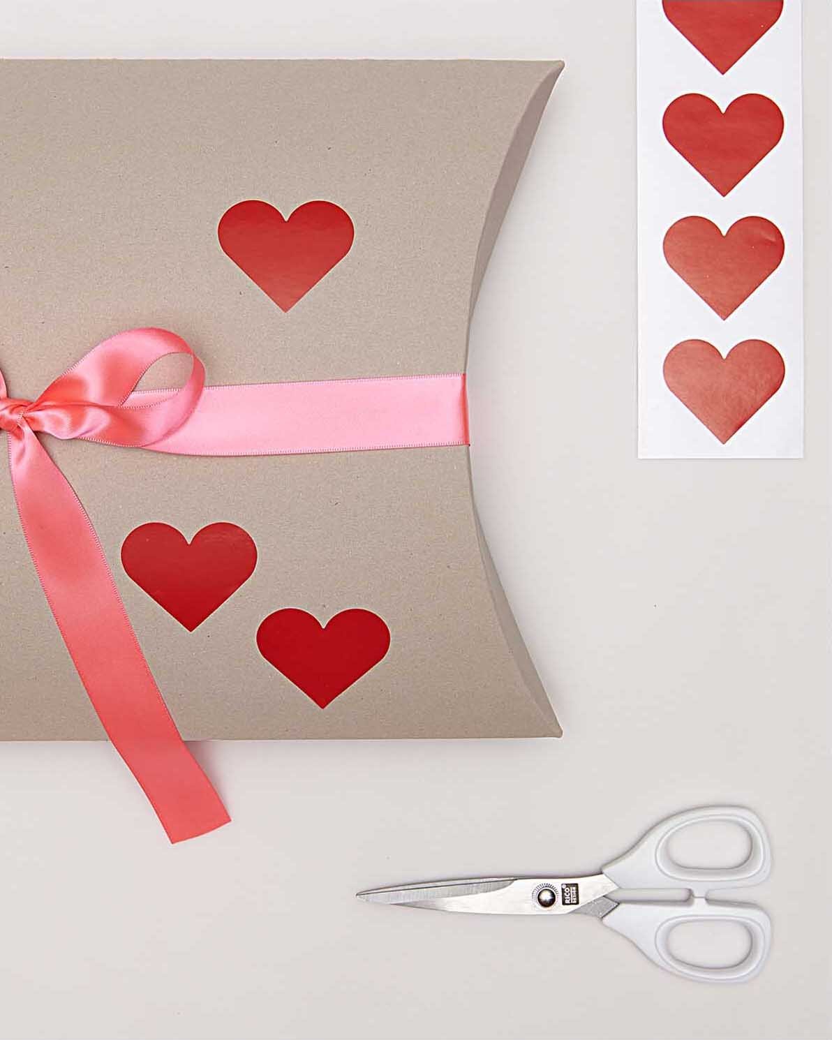Rico Design - Sticker Herzen rot (120 Stück) - Sticker - ROSA ECK - , ,