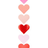Rico Design - Sticker Herzen, rot, holographisch (120 Stück) - Sticker - ROSA ECK - , ,
