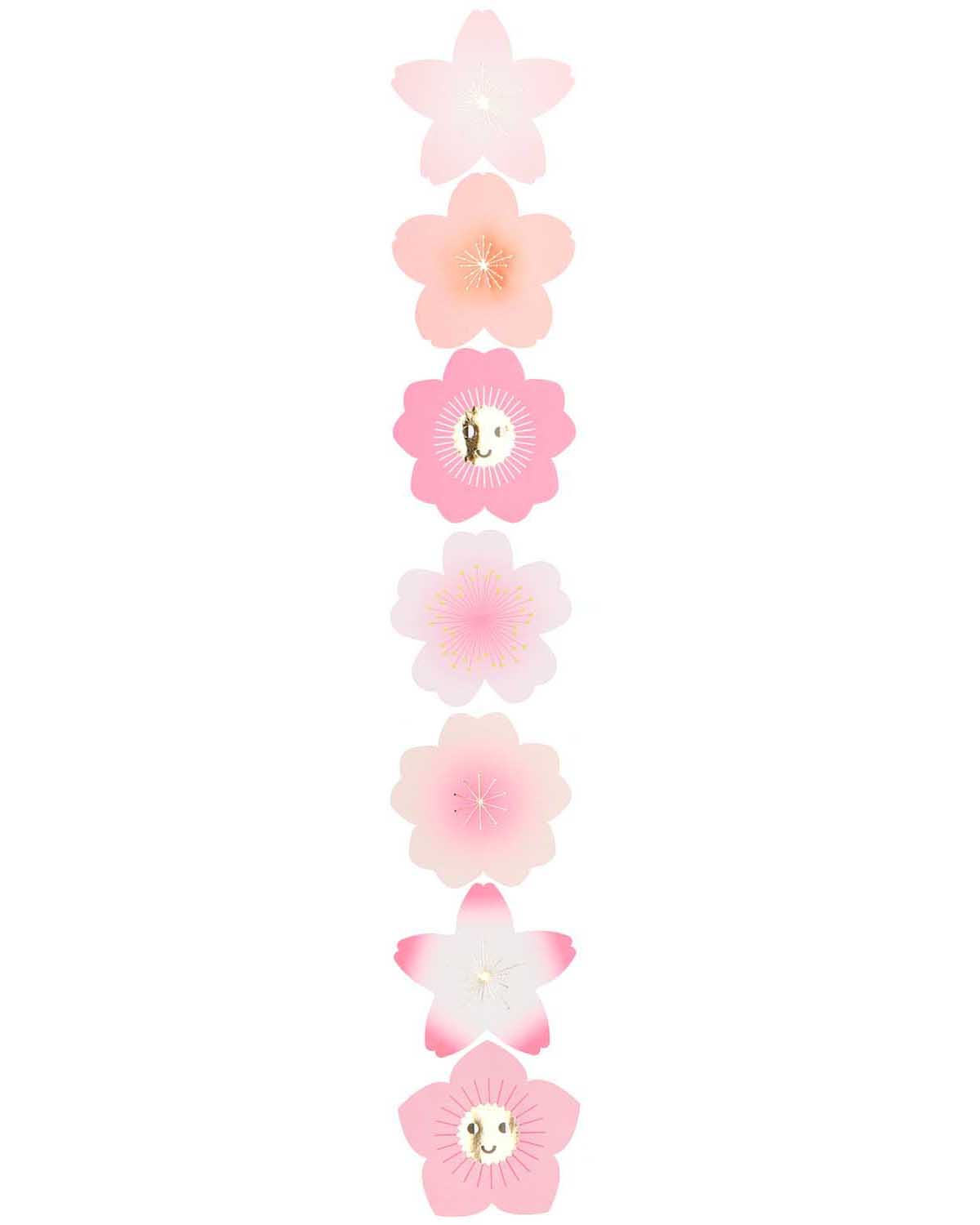 Rico Design - Sticker Sakura Sakura, Blüten (120 Stück) - Sticker - ROSA ECK - , ,