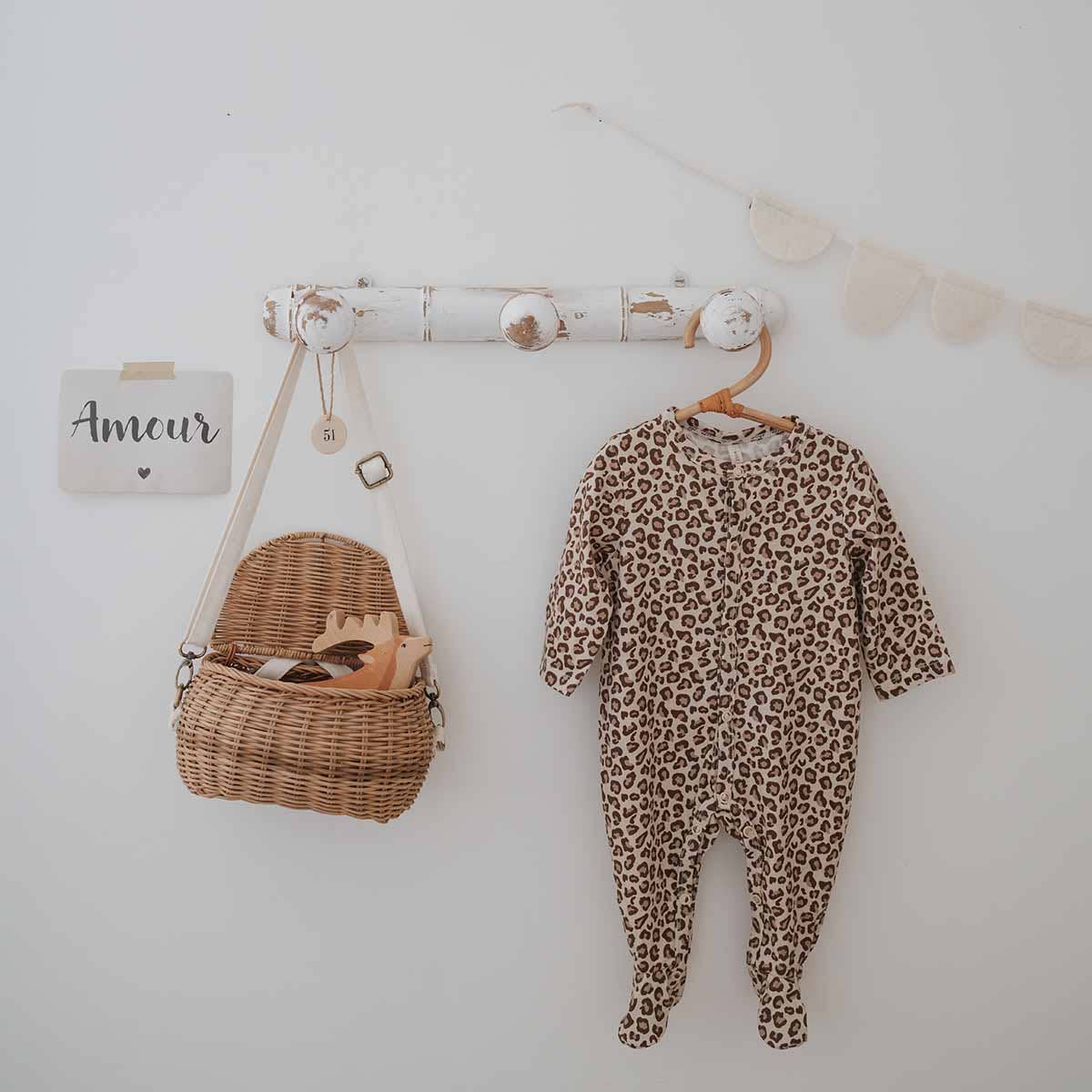 Rose in April - AMALIA Babypyjama | Leopard (6 Monate) - ROSA ECK - Braun, ,