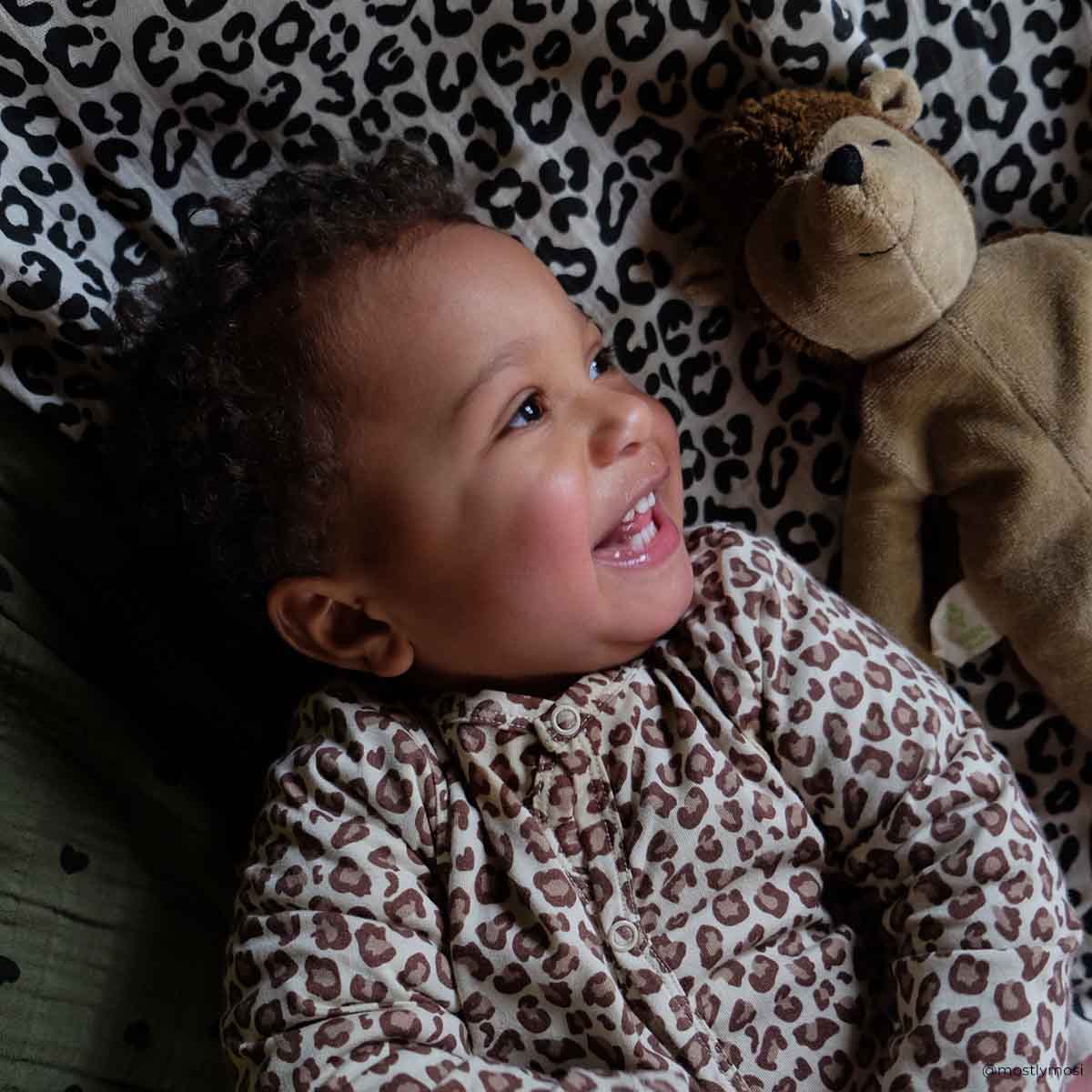 Rose in April - AMALIA Babypyjama | Leopard (6 Monate) - ROSA ECK - Braun, ,