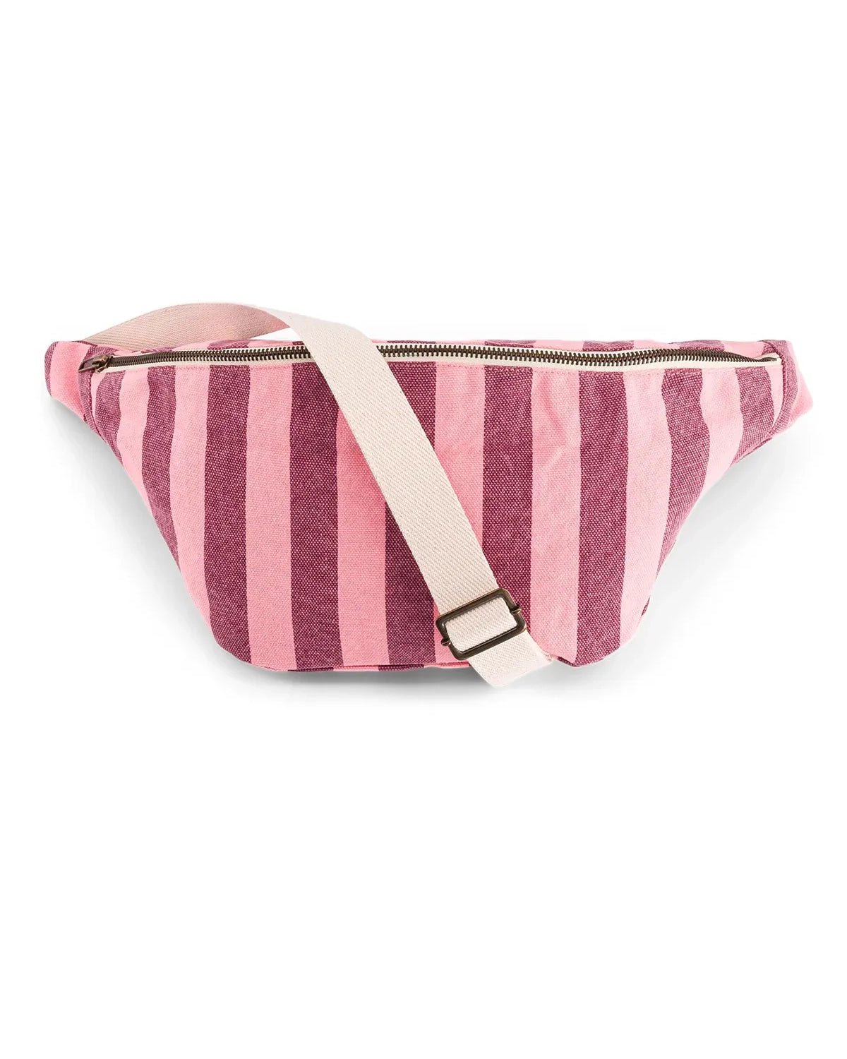 Rose in April - BANANA Bauchtasche | Stripes Burgundy / Flamingo - Tasche - ROSA ECK -