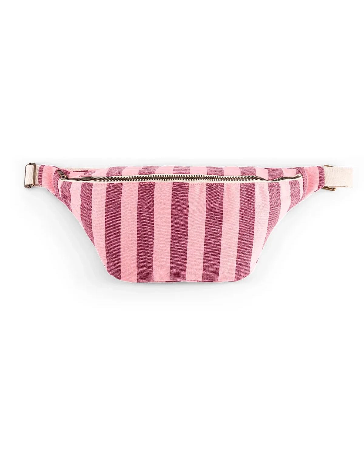 Rose in April - BANANA Bauchtasche | Stripes Burgundy / Flamingo - Tasche - ROSA ECK -