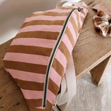 Rose in April - BANANA Bauchtasche | Stripes Caramel / Strawberry - Tasche - ROSA ECK -