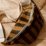 Rose in April - BANANA Bauchtasche • Stripes Cumin/Black - Bauchtasche - ROSA ECK