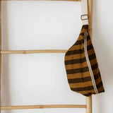 Rose in April - BANANA Bauchtasche • Stripes Cumin/Black - Bauchtasche - ROSA ECK