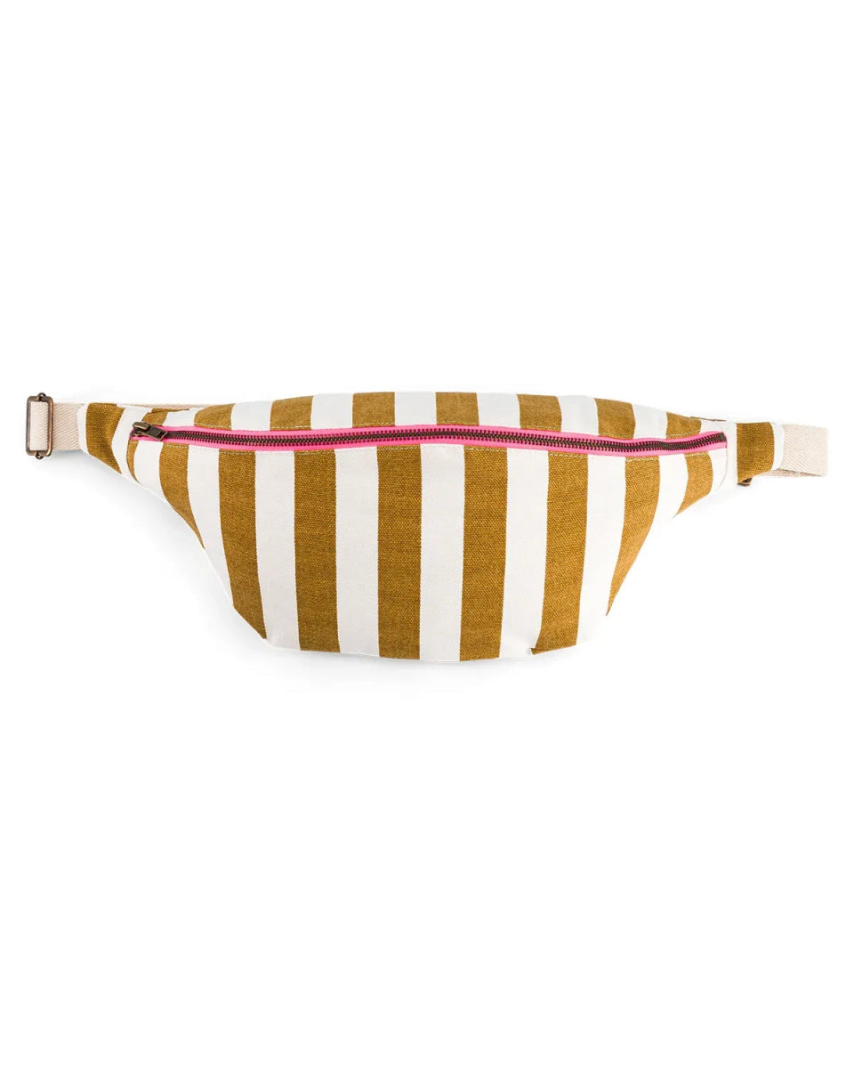 Rose in April - BANANA Bauchtasche • Stripes Ecru/Caramel - Bauchtasche - ROSA ECK Concept Store