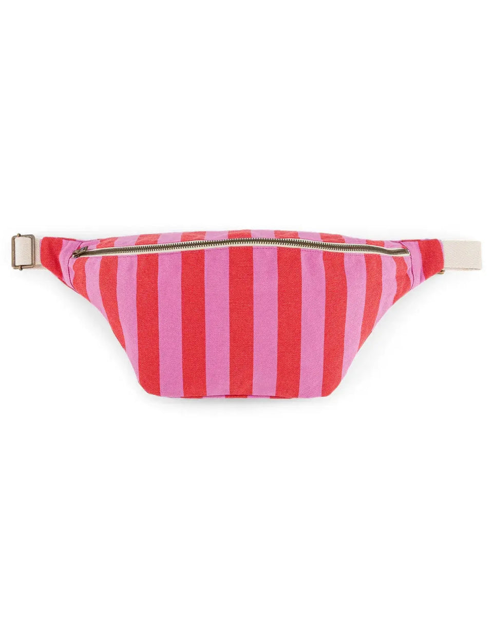 Rose in April - BANANA Bauchtasche • Stripes Orchid/Tomato - Bauchtasche - ROSA ECK Concept Store