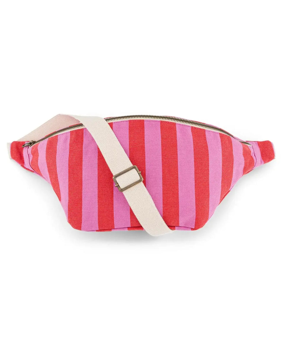 Rose in April - BANANA Bauchtasche • Stripes Orchid/Tomato - Bauchtasche - ROSA ECK Concept Store