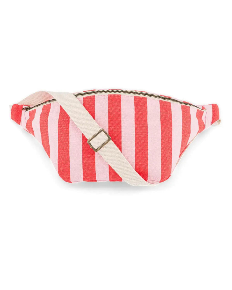 Rose in April - BANANA Bauchtasche • Stripes Tomato/Candy - Bauchtasche - ROSA ECK Concept Store